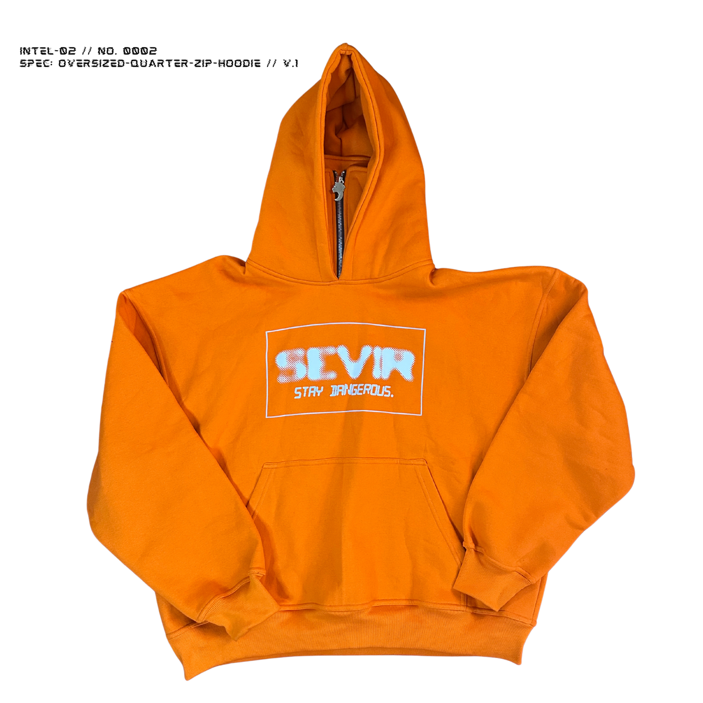 iNTEL-02 // NO. 0002 // oVERSIZED-qUARTER-zIP-hOODIE // V.1