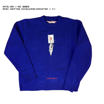 iNTEL-03 // NO. 0003 // kNITTED-jACQUARD-sWEATER // V.1