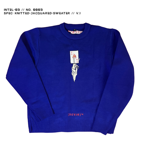 iNTEL-03 // NO. 0003 // kNITTED-jACQUARD-sWEATER // V.1